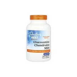 Doctor's Best, Glucosamina, condroitina y MSM con OptiMSM, 240cápsulas vegetales