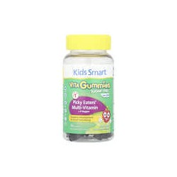 Kids Smart, Gomitas Vita para niños Smart®, Suplemento multivitamínico Picky Eaters con 4 vegetales, De 3 años en adelante, Baya