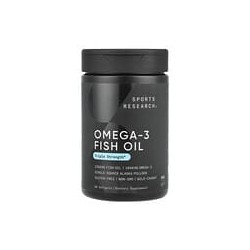 Sports Research, Aceite de pescado con omega-3, Triple concentración, 90cápsulas blandas
