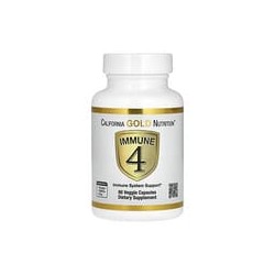 California Gold Nutrition, Immune4, Suplemento de refuerzo inmunitario, 60cápsulas vegetales