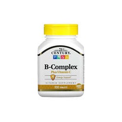 21st Century, Complejo de vitaminasB más vitaminaC, 100comprimidos