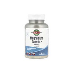 KAL, Taurato de magnesio y más, 400mg, 90comprimidos (200mg por comprimido)