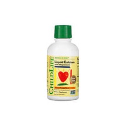 ChildLife Essentials, Calcio líquido con magnesio, Sabor a naranja natural, 474ml (16oz.líq.)