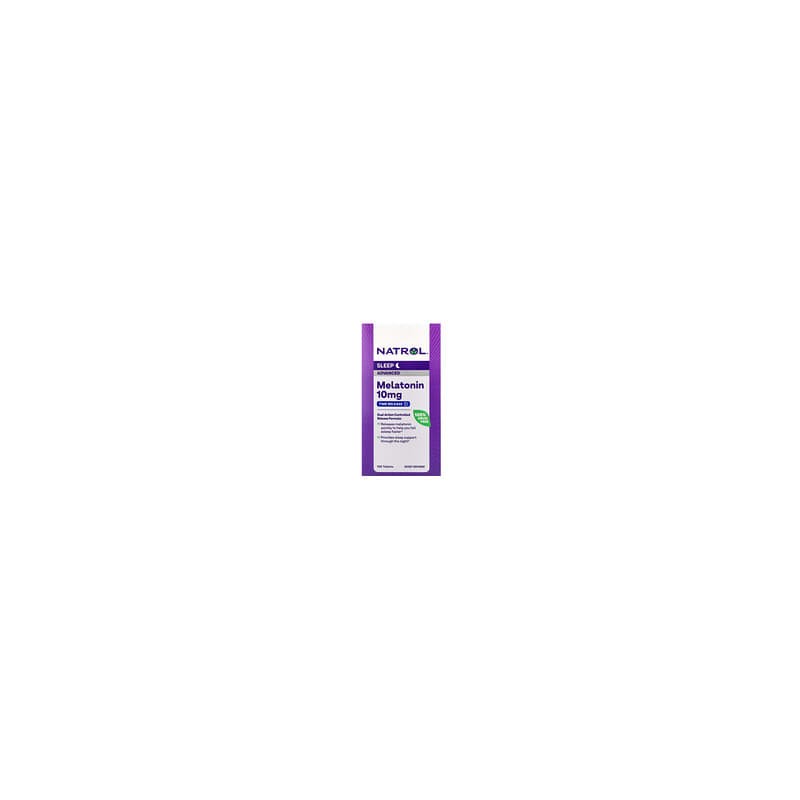 Natrol, Fórmula avanzada con melatonina para dormir, TimeRelease, 10mg, 100comprimidos