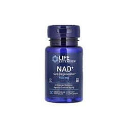 Life Extension, Regenerador celular NAD +, 100 mg, 30 cápsulas vegetales