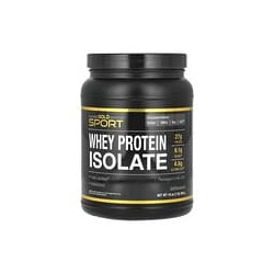 California Gold Nutrition, Sport, Aislado de proteína de suero de leche, Sin sabor, 454g (1lb)