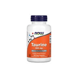 NOW Foods, Taurina, 500mg, 100cápsulas vegetales