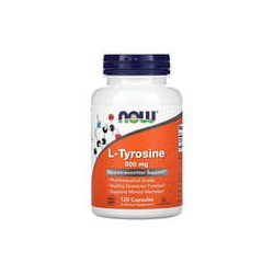 NOW Foods, L-Tirosina, 500 mg, 120 Cápsulas