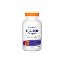 OmegaVia, EPA500, Omega-3, 500mg, 120cápsulas blandas