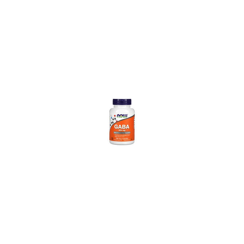 NOW Foods, GABA con vitaminaB6, 500mg, 100cápsulas vegetales