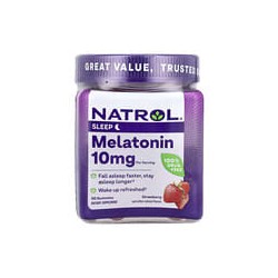 Natrol, Melatonina, Fresa, 10mg, 90gomitas (5mg por gomita)