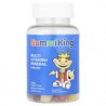 GummiKing, Gomitas multivitamínicas y minerales para niños, Fresa, naranja, limón, uva, cereza y pomelo, 60gomitas