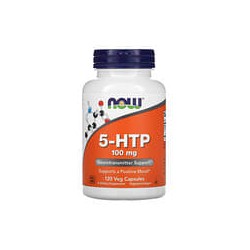 NOW Foods, 5-HTP, 100mg, 120cápsulas vegetales