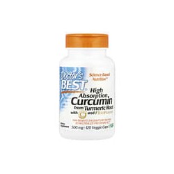 Doctor's Best, Curcumina de alta absorción, 120cápsulas vegetales