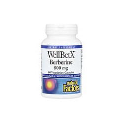 Natural Factors, Berberina WellBetX, 500mg, 60cápsulas vegetales