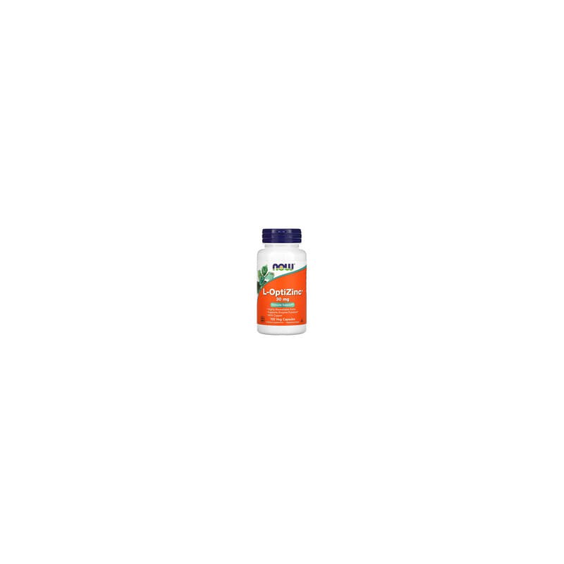 NOW Foods, L-OptiZinc, 30 mg, 100 cápsulas vegetales