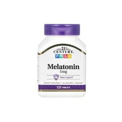 21st Century, Melatonina, 5 mg, 120 comprimidos