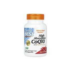 Doctor's Best, CoQ10 de alta absorción con BioPerine®, 100mg, 120cápsulas vegetales