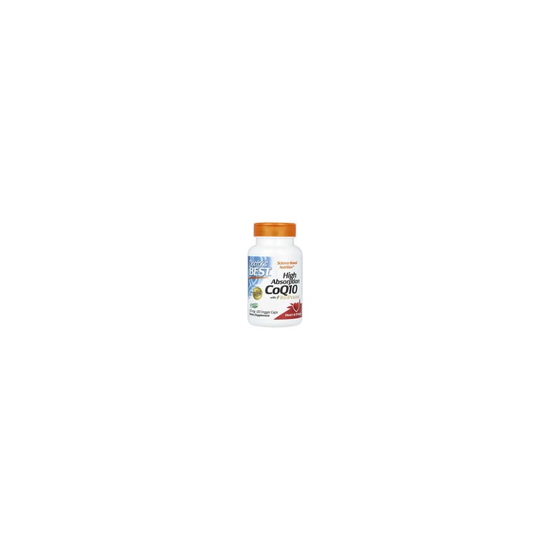 Doctor's Best, CoQ10 de alta absorción con BioPerine®, 100mg, 120cápsulas vegetales