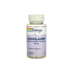 Solaray, Monolaurina, 500mg, 60cápsulas vegetales