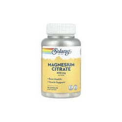 Solaray, Citrato de magnesio, 400mg, 90cápsulas (133mg por cápsula)