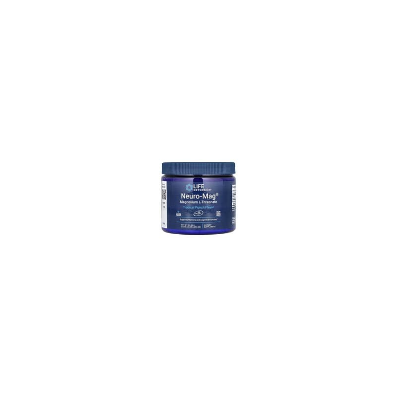 Life Extension, L-treonato de magnesio Neuro-Mag, Ponche tropical, 93,35g (3293oz)