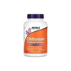 NOW Foods, Quitosano, 500mg, 240cápsulas vegetales