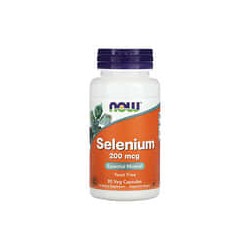 NOW Foods, Selenio, 200 mcg, 90 cápsulas vegetales