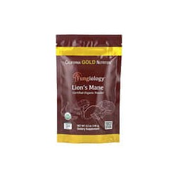 California Gold Nutrition, Fungiology®, Melena de león orgánico certificado en polvo, 120g (4,2oz)