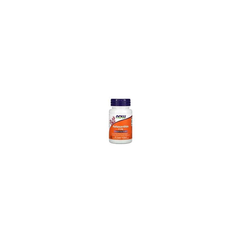 NOW Foods, Astaxantina, 4mg, 60cápsulas blandas vegetales