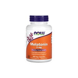 NOW Foods, Melatonina, 3mg, 180 cápsulas vegetales