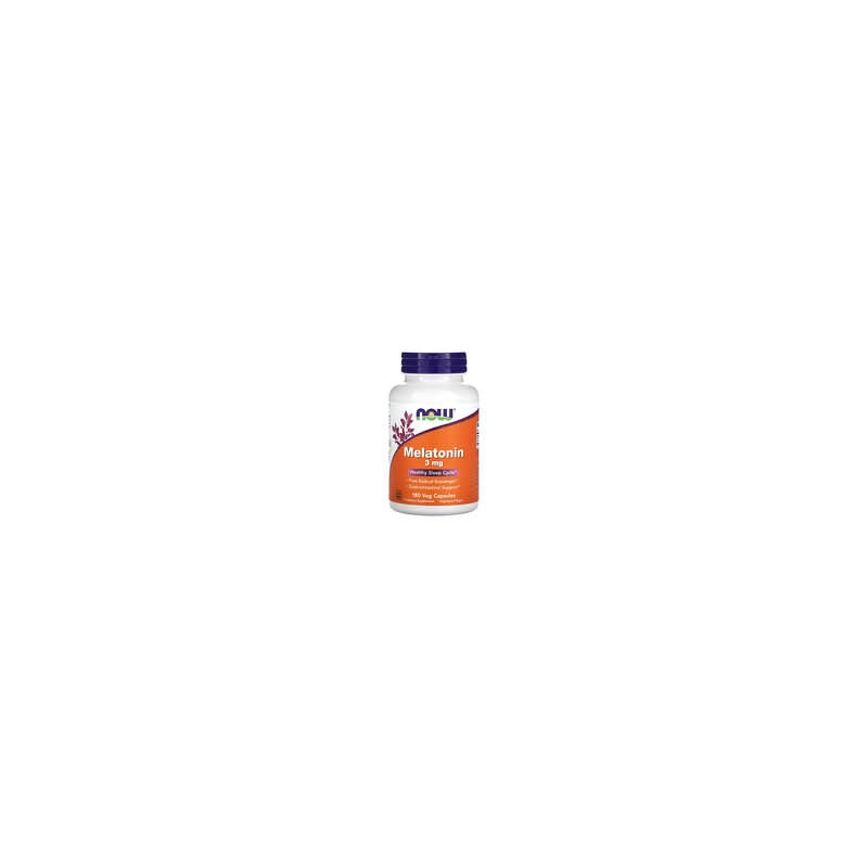 NOW Foods, Melatonina, 3mg, 180 cápsulas vegetales