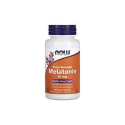 NOW Foods, Melatonina de acción extra, 10mg, 100cápsulas vegetales
