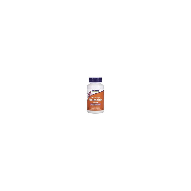 NOW Foods, Melatonina de acción extra, 10mg, 100cápsulas vegetales