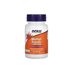 NOW Foods, Metilfolato, 1000mcg, 90comprimidos