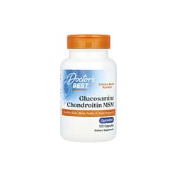 Doctor's Best, Glucosamina, condroitina y MSM con OptiMSM, 120cápsulas vegetales
