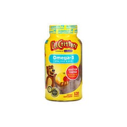 L'il Critters, Omega-3, Limonada de frambuesa, 120 gomitas