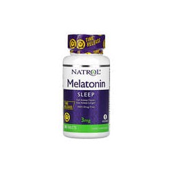 Natrol, Melatonina, Liberación en el tiempo, 3 mg, 100 tabletas