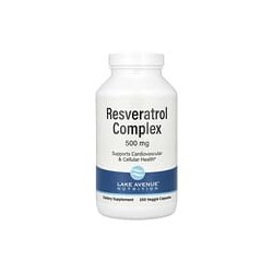 Lake Avenue Nutrition, Complejo de resveratrol, 500mg, 250cápsulas vegetales