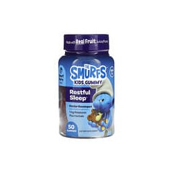The Smurfs, Gomitas para niños, Sueño reparador, De 3años en adelante, Baya pitufo, 50gomitas