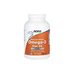 NOW Foods, Aceite de pescado con omega-3, 2000mg, 500cápsulas blandas (1000mg por cápsula blanda)