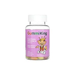 GummiKing, Calcio y vitamina D para niños, 60 gomitas