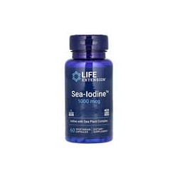 Life Extension, Sea-Iodine, Complejo de yodo con plantas marinas, 1000mcg, 60cápsulas vegetales