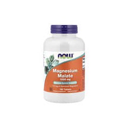 NOW Foods, Malato de magnesio, 1000mg, 180comprimidos