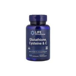 Life Extension, Glutatión, cisteína y vitaminaC, 100cápsulas