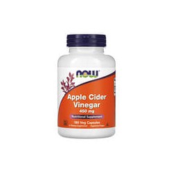 NOW Foods, Vinagre de Sidra de Manzana, 450 mg, 180 Cápsulas