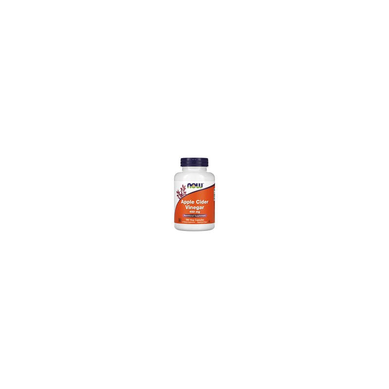 NOW Foods, Vinagre de Sidra de Manzana, 450 mg, 180 Cápsulas