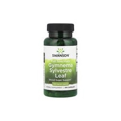 Swanson, Hoja de Gymnema sylvestre, Espectro completo, 400 mg, 100 cápsulas