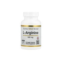 California Gold Nutrition, L-arginina, 500mg, 60cápsulas vegetales