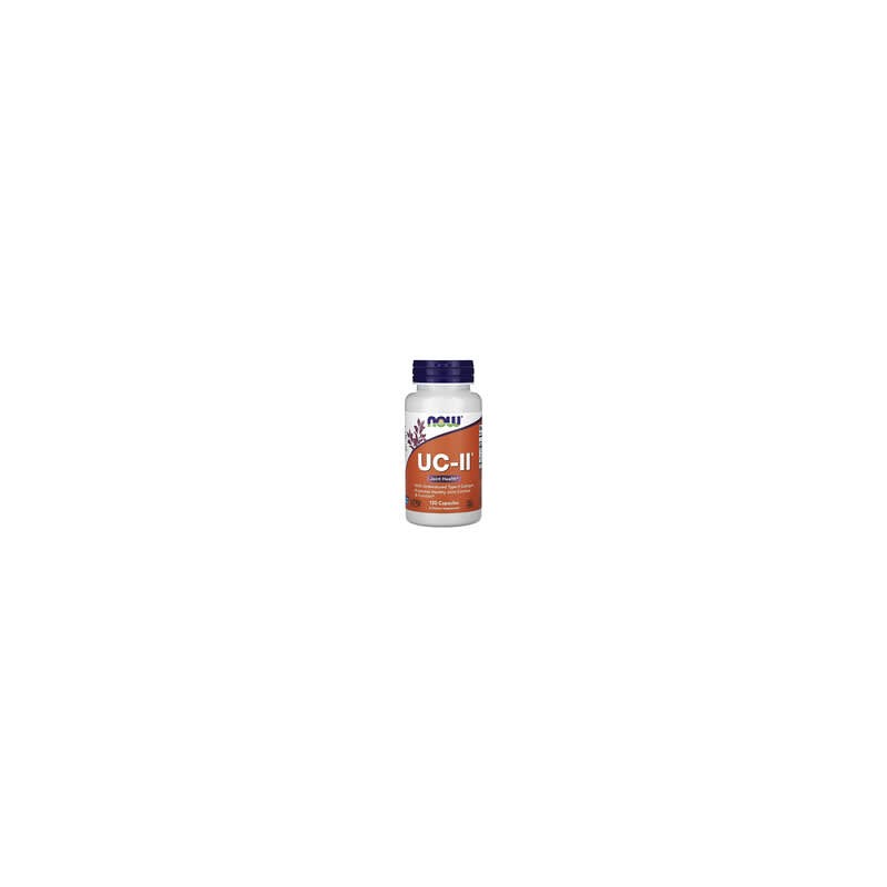 NOW Foods, UC-II para la salud articular, Colágeno no desnaturalizado de tipoII, 120cápsulas vegetales